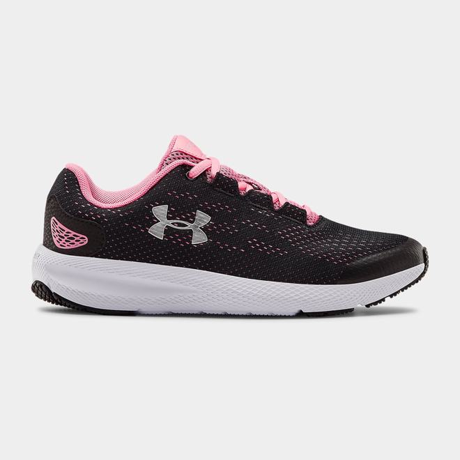 Under Armour Charged Pursuit 2 - Chlapcenske Bezecke Topanky - Čierne/Metal Strieborne